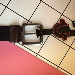 True Religion Black Belt with Silver Buckle